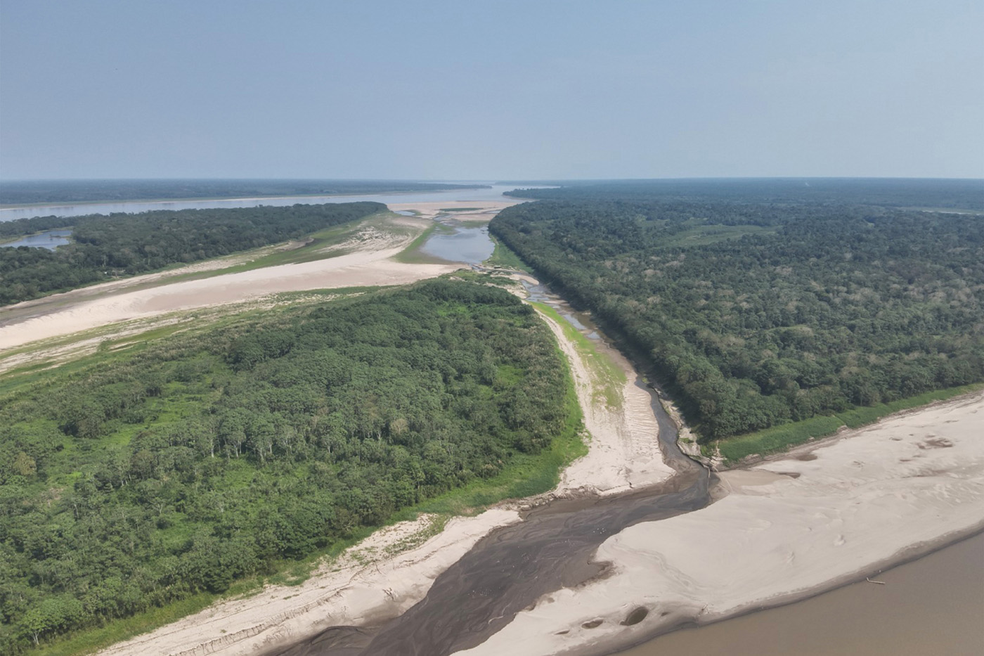 Los sedimentos también están secando el río Amazonas